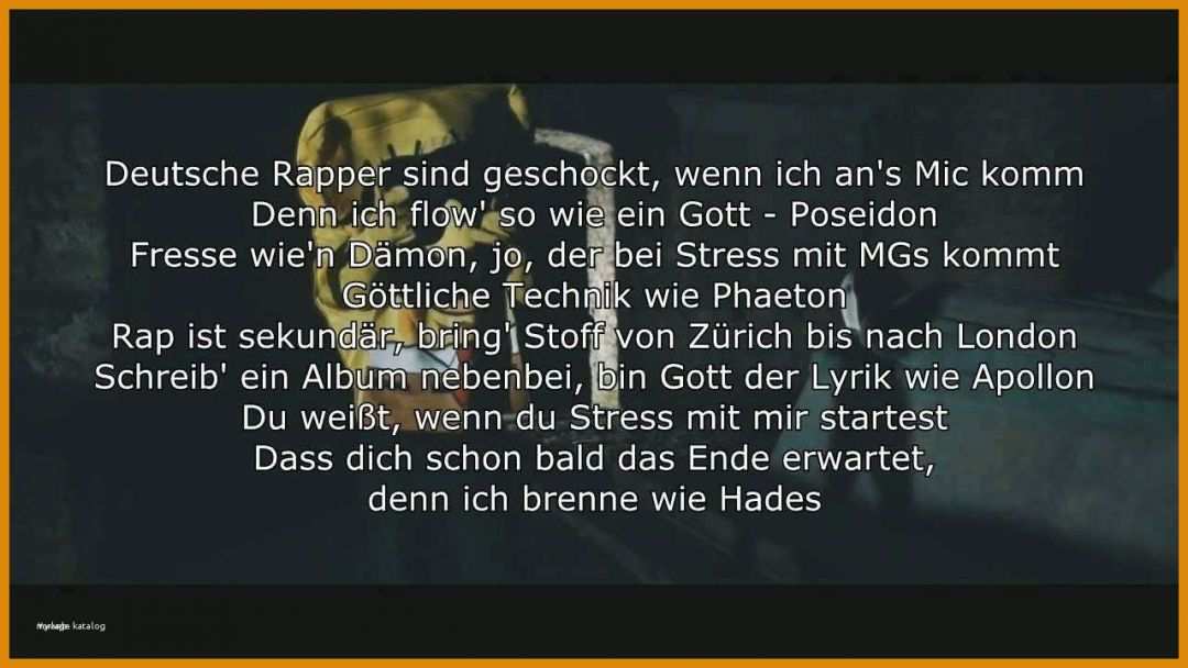 Phänomenal Rap Text Deutsch Vorlagen 1280x720