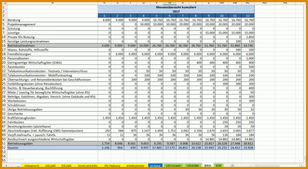 Tolle Kfz Kosten Excel Vorlage 1440x794