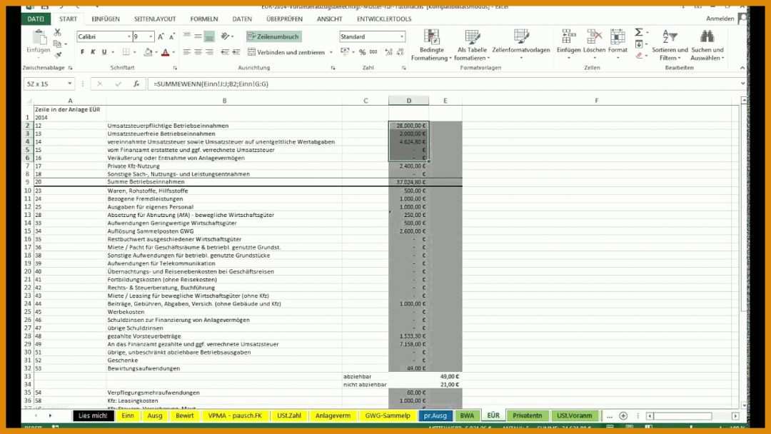 Beeindruckend Gewinn Und Verlustrechnung Kleinunternehmer Vorlage 1280x720