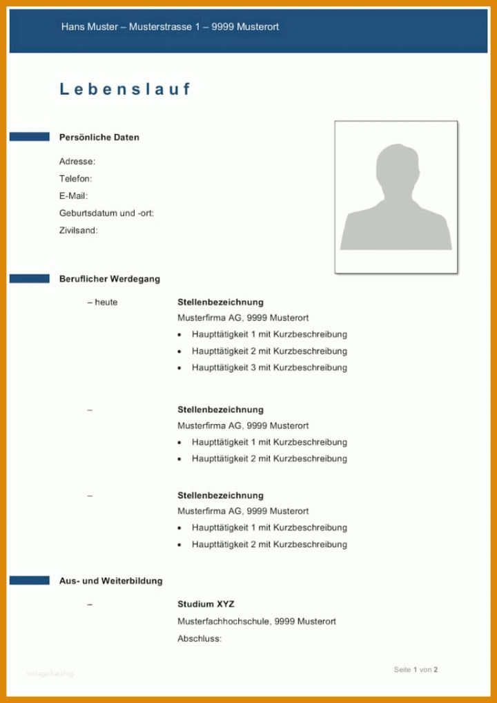 Auffällig Kostenlose Lebenslauf Vorlagen 768x1086