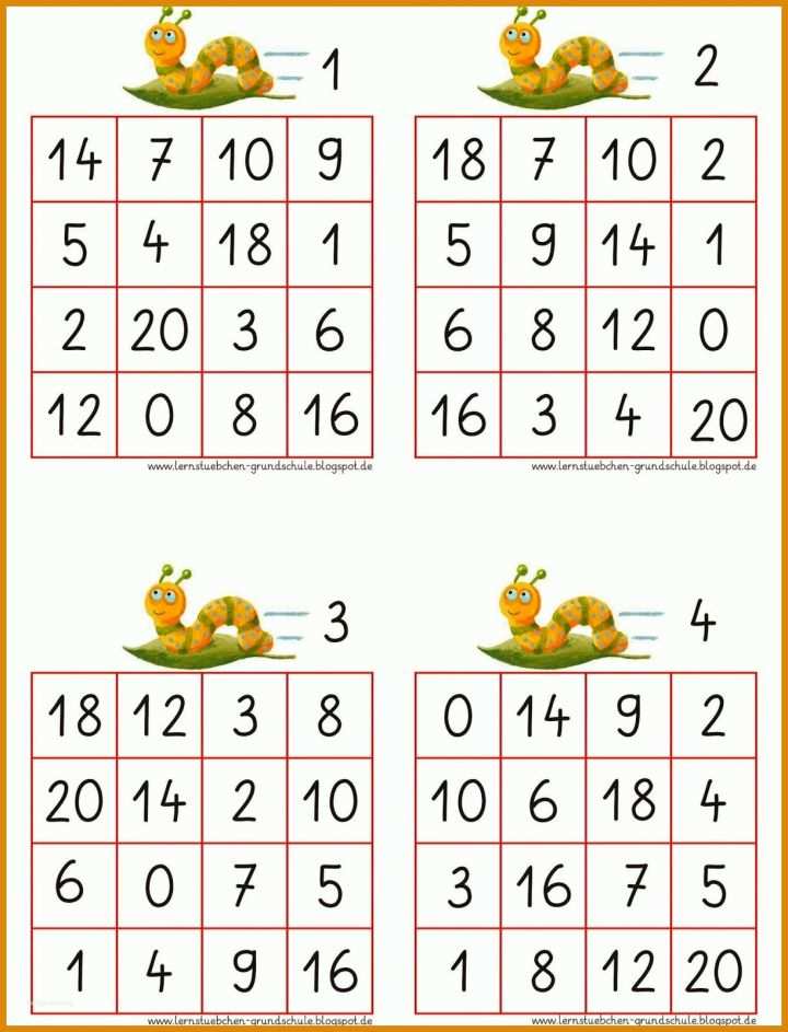 Rühren Mathe Bingo Grundschule Vorlage 1222x1600