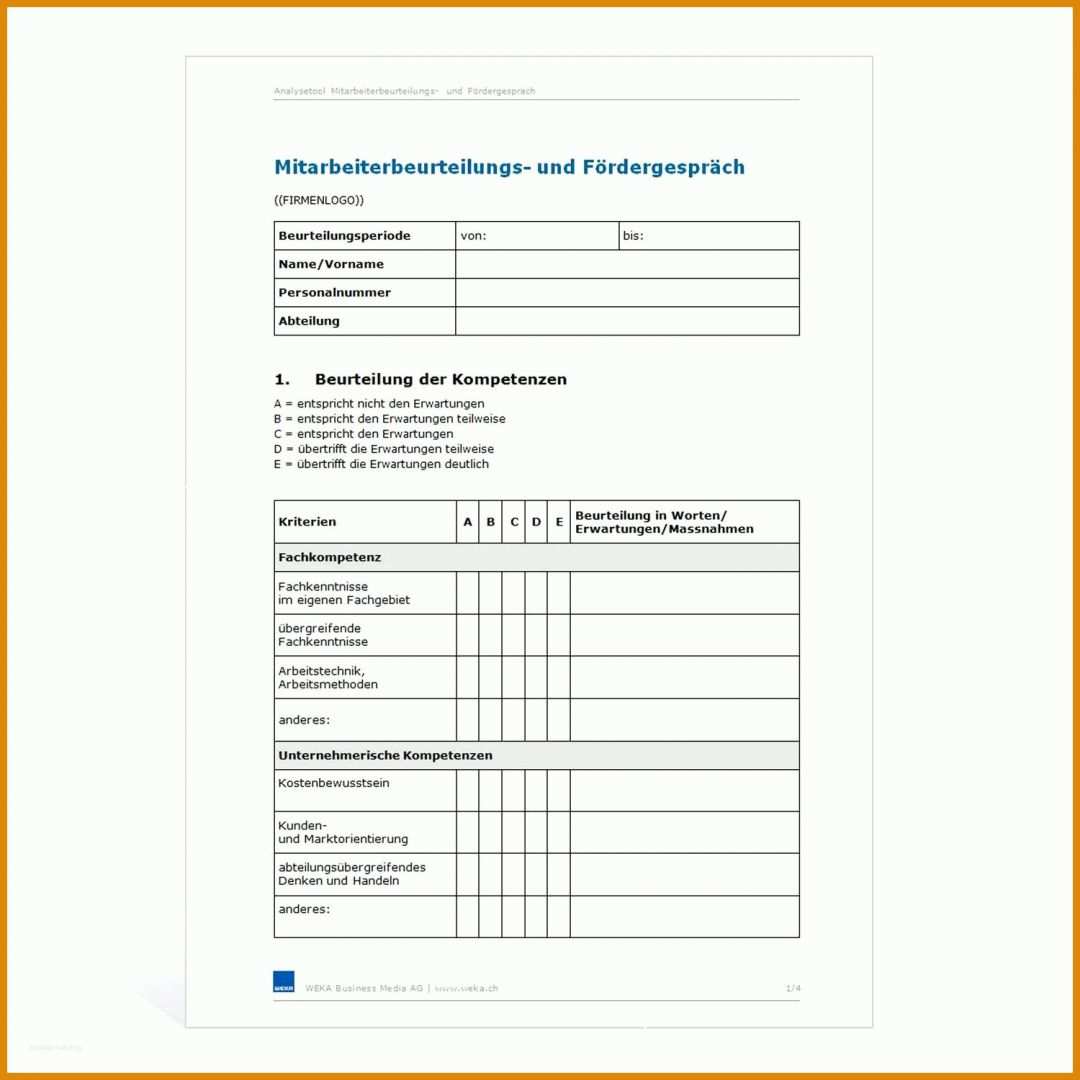 Allerbeste Selbsteinschätzung Mitarbeiter Vorlage 1500x1500