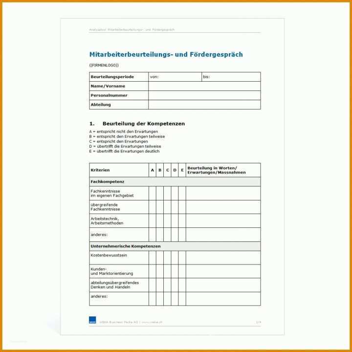 Auffällig Selbsteinschätzung Mitarbeiter Vorlage 1500x1500