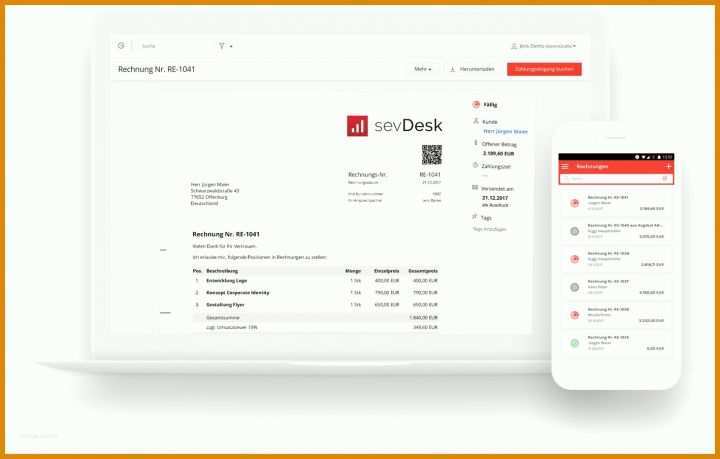 Überraschend Sevdesk Rechnung Vorlage 1418x904
