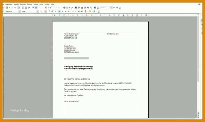 Handy Vertrag Kündigen Vorlage Kuendigung Handyvertrag Vorlage