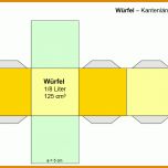 Toll Würfel Basteln Vorlage 1158x769