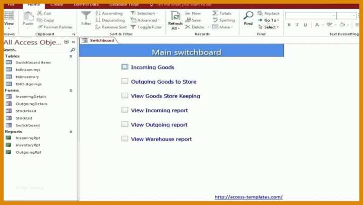 Unvergleichlich Access Vorlagen 956x540