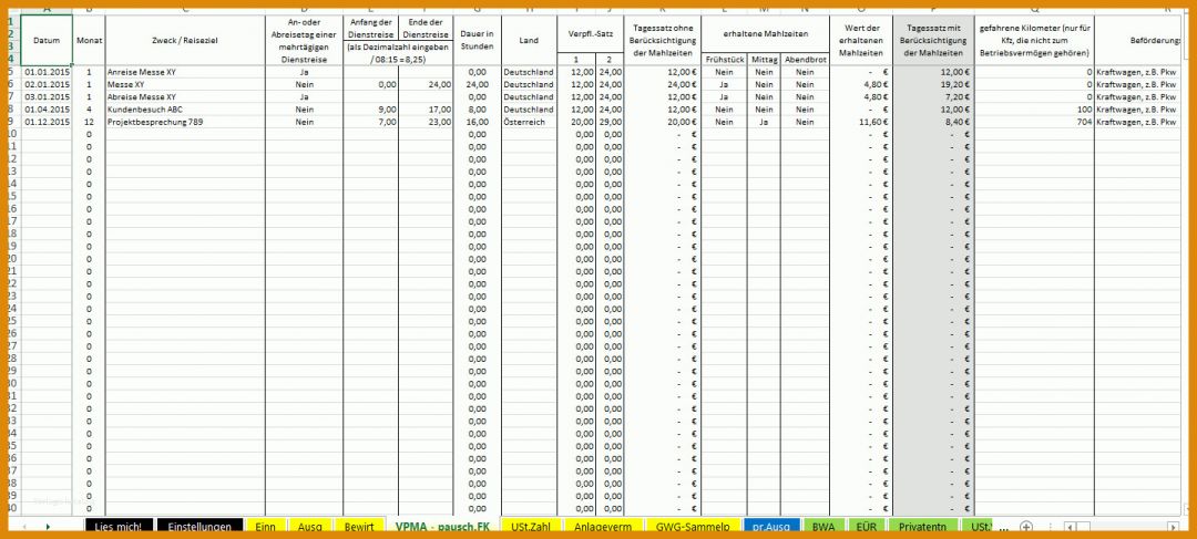 Kreativ Eür Vorlage Kleinunternehmer 1438x648