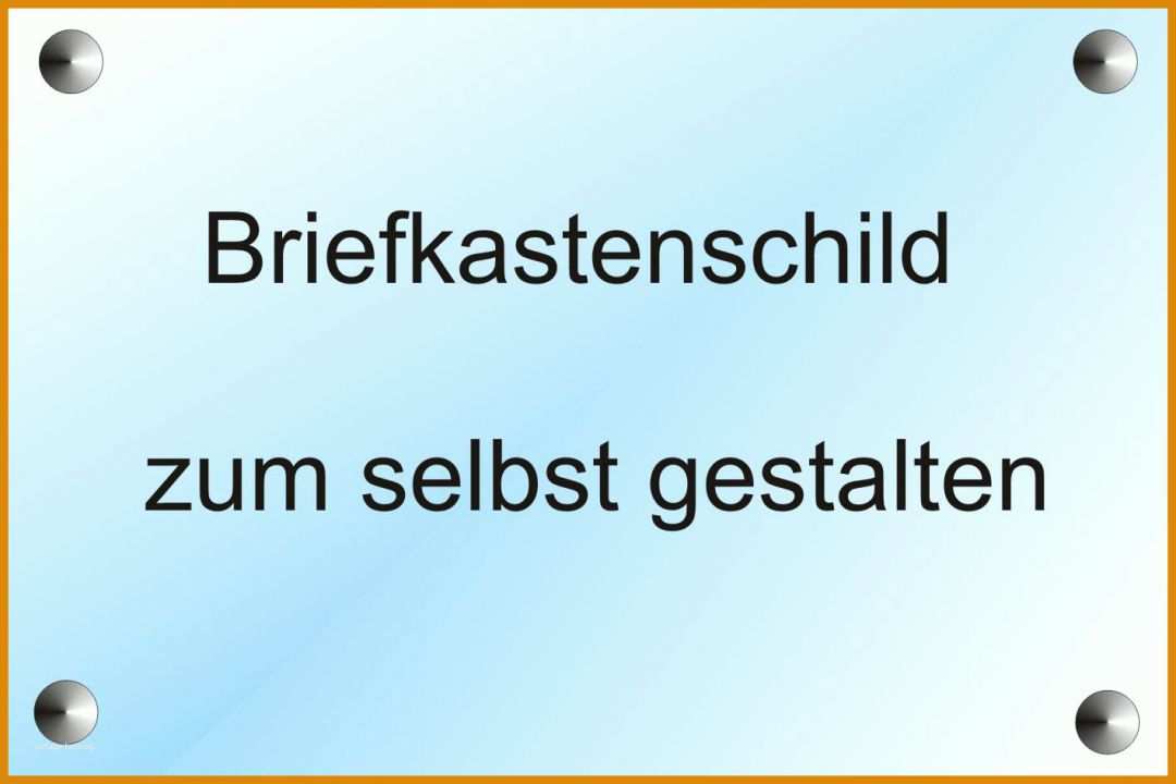 Überraschen Briefkastenschild Vorlage 1417x945