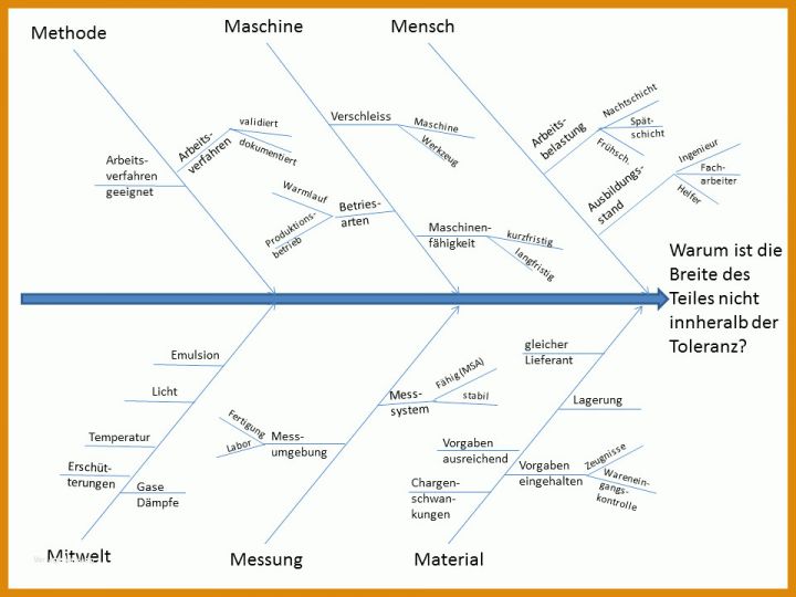 Hervorragen Ishikawa Diagramm Vorlage 960x720