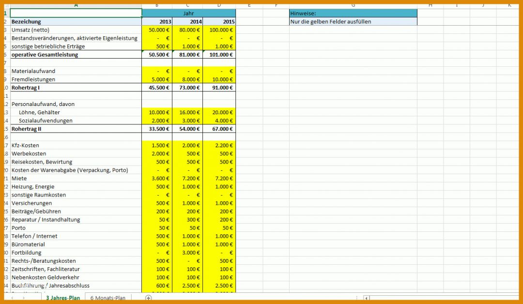 Sensationell Prognoserechnung Excel Vorlage 1268x737