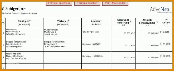 Beste Forderungsaufstellung Vorlage 1024x420