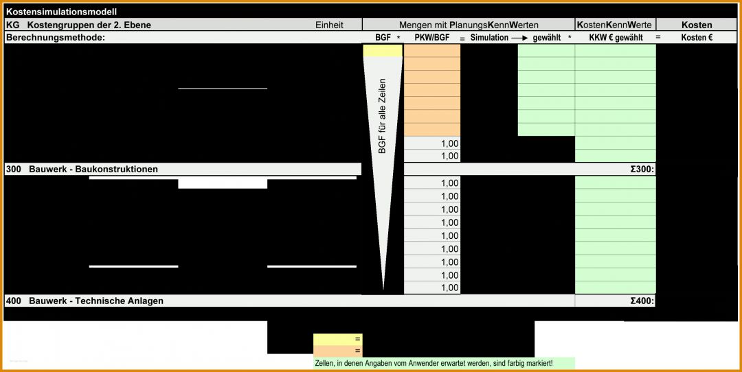 Tolle Kostenberechnung Din 276 Vorlage 3064x1539