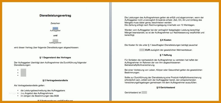 Angepasst Kündigung Dienstleistungsvertrag Vorlage 1024x478