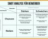 Kreativ Swot Analyse Vorlage 1000x667