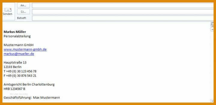 Hervorragend Email Signatur Vorlage 884x431