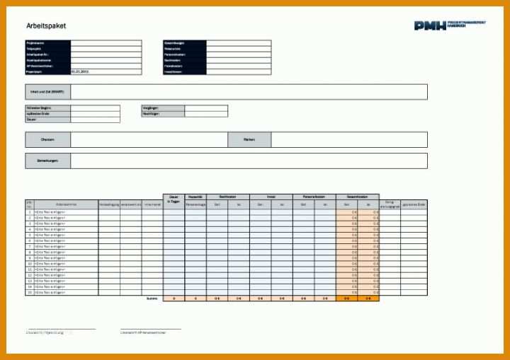 Original Projektmanagement Handbuch Vorlage 800x565