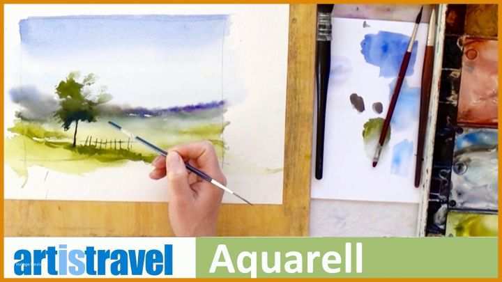 Kreativ Aquarellbilder Vorlagen 1280x720