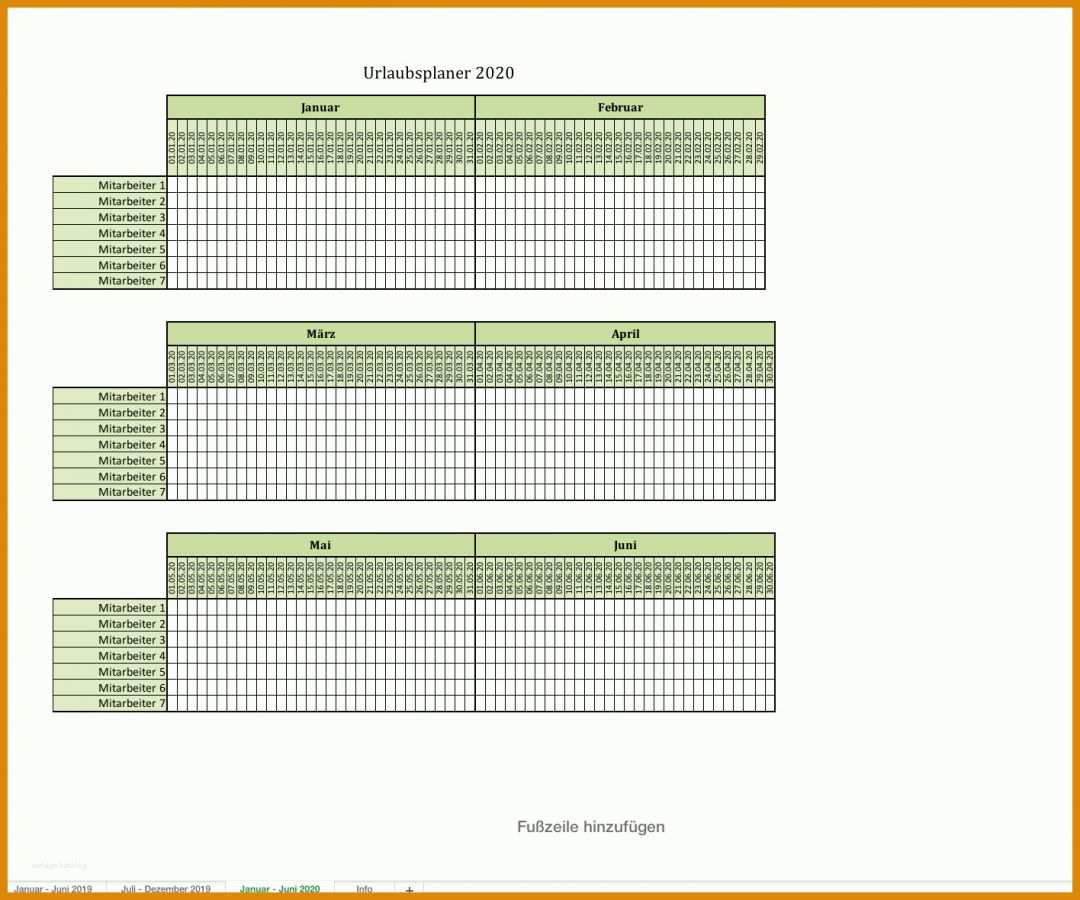 Singular Urlaubsplaner Excel 2019 Vorlage 1416x1180