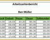 Einzahl Vorlage Stundennachweis Excel 2046x901