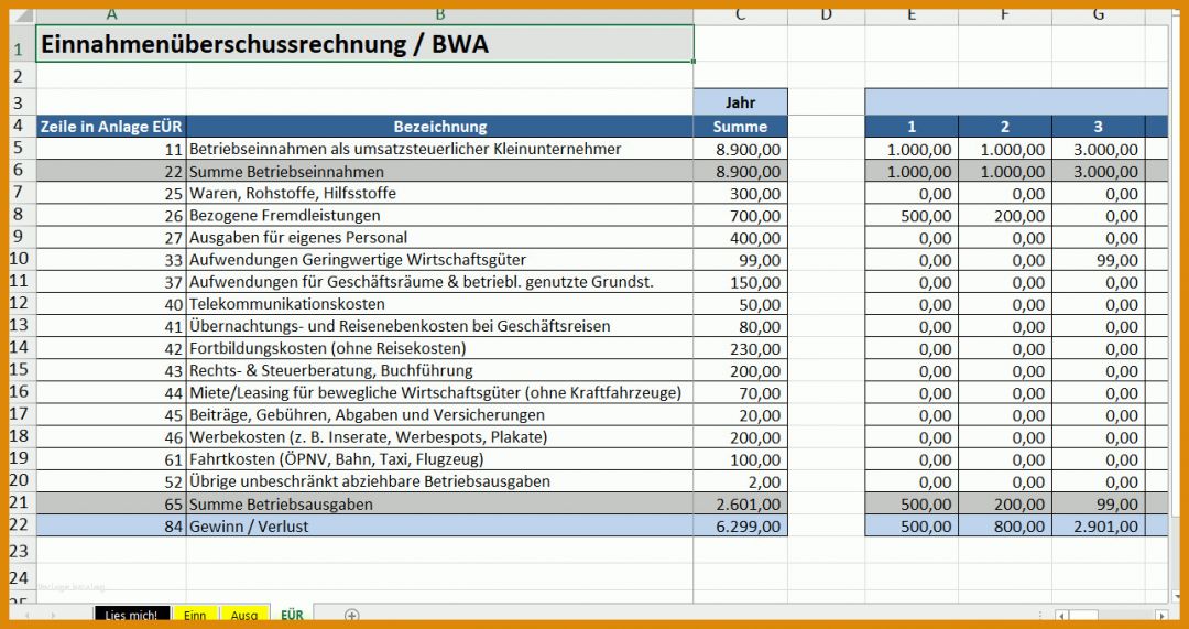 Modisch Eür Vorlage Kleinunternehmer 1287x681