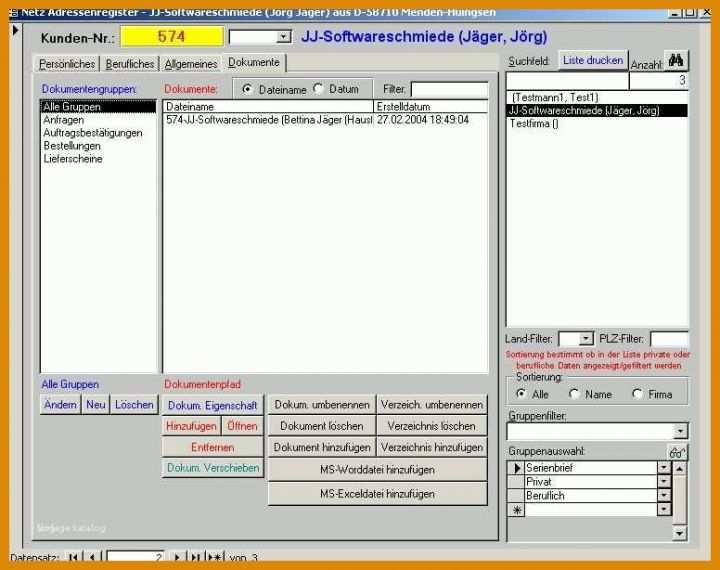 Access Materialverwaltung Vorlage Access Materialverwaltung Vorlage Neu Jj Software Adressverwaltung Adressen Access