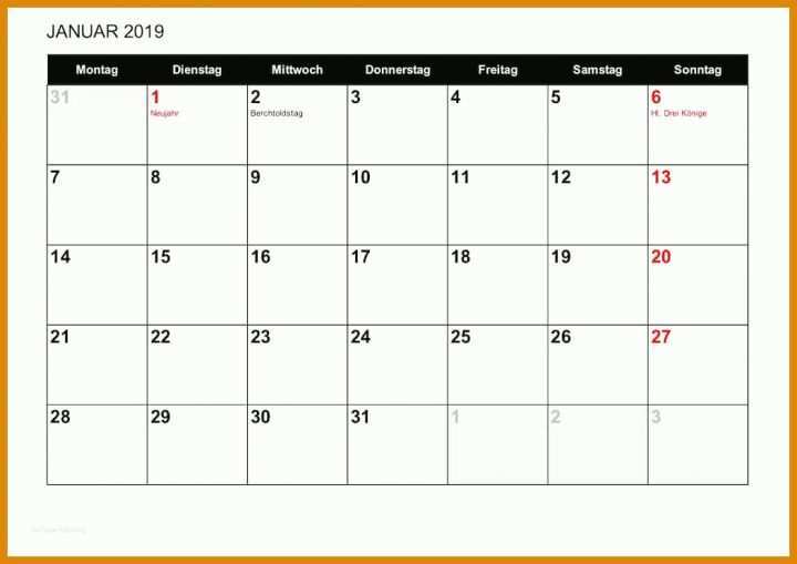 Faszinierend Kalender 2019 Vorlage 1052x744