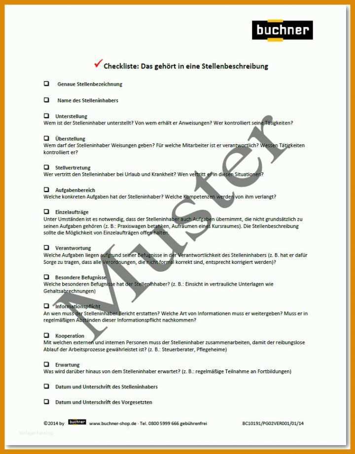 Einzahl Stellenbeschreibung Vorlage 759x972