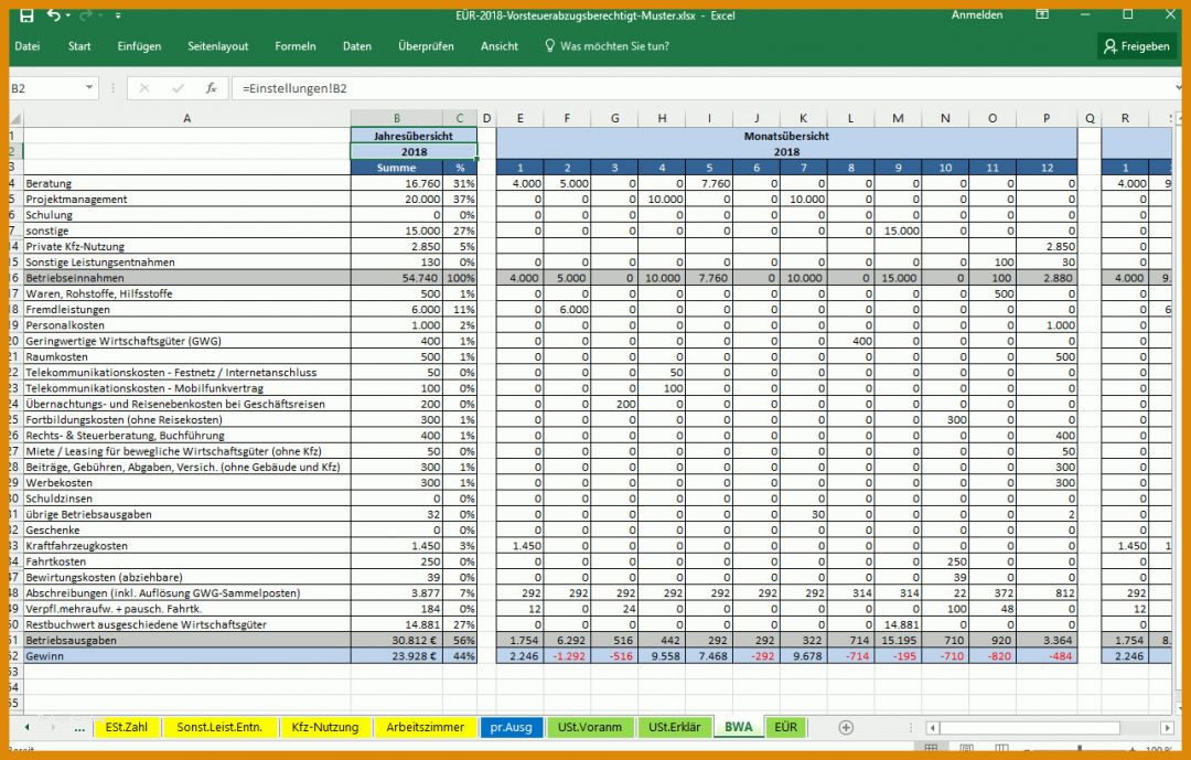 Unvergleichlich Eür Vorlage Kleinunternehmer 1285x820