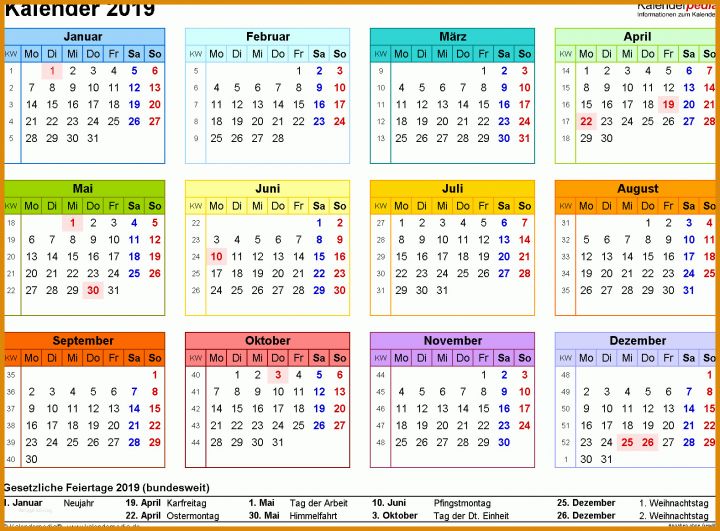 Original Kalender 2019 Vorlage 1577x1163