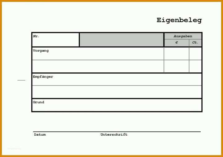 Toll Eigenbeleg Vorlage Haufe 1200x845