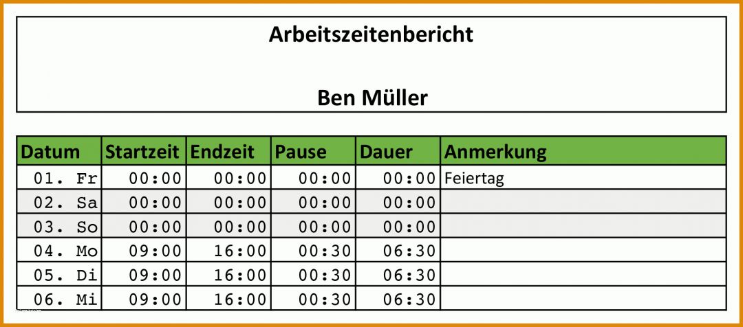 Staffelung Excel Vorlage Zeiterfassung Mitarbeiter 2046x901