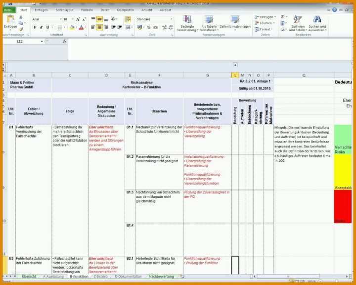 Spektakulär Risikobeurteilung Vorlage Excel 1280x1024