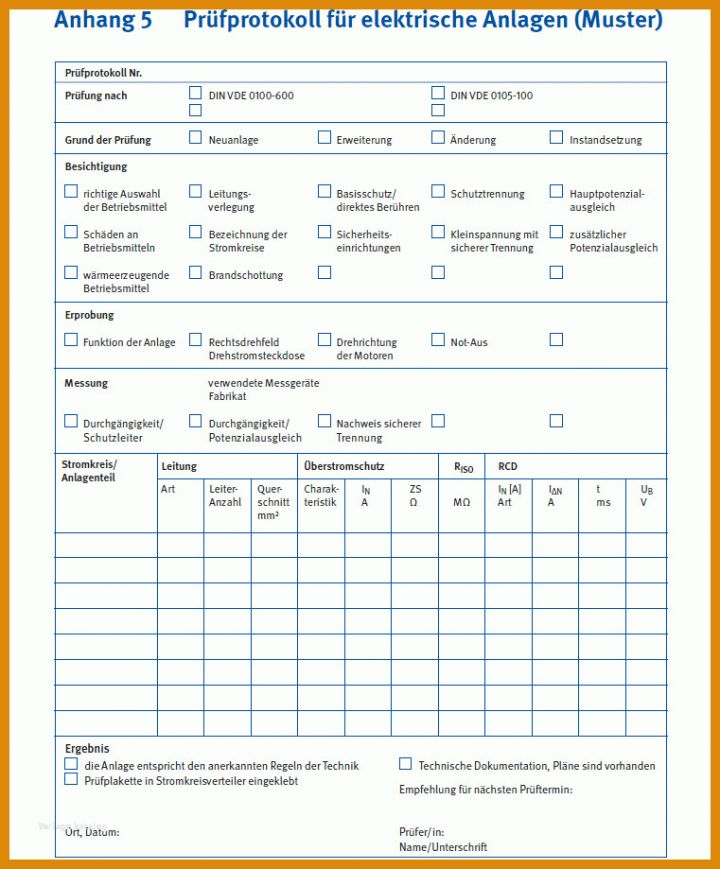 Erschwinglich Dguv Protokoll Vorlage 761x919