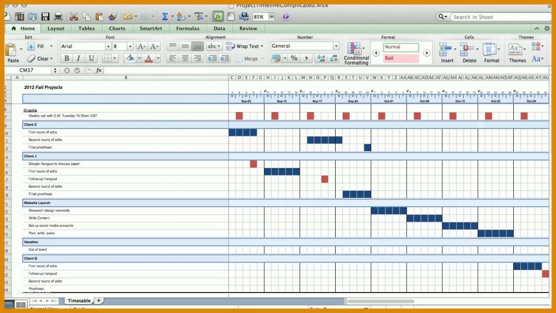 Atemberaubend Excel Timeline Vorlage 1249x704