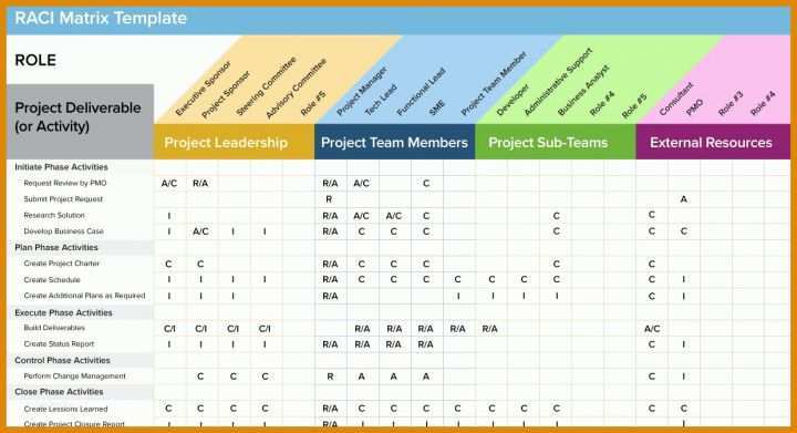 Schockierend Raci Matrix Vorlage 1240x673