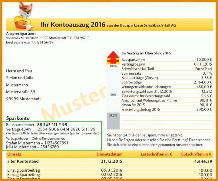 Großartig Vorlage Kündigung Bausparvertrag Schwäbisch Hall 951x791