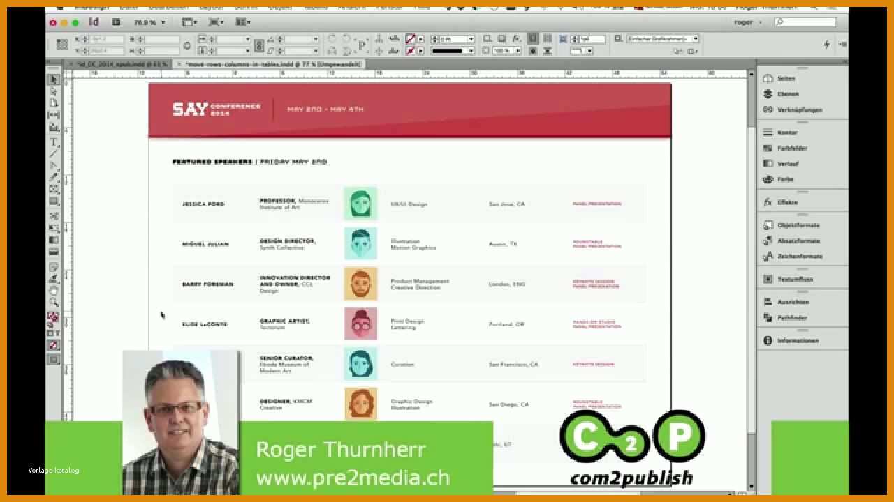 Schockieren Zeilen Und Spalten In Einer Indesign Tabelle Verschieben Muster Vorlagen