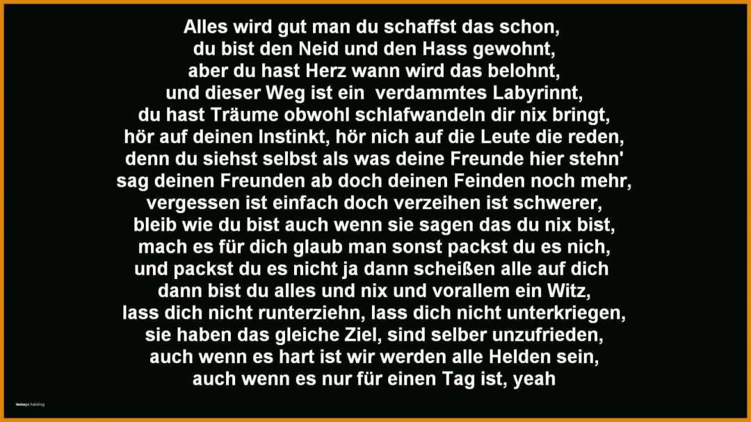 Fabelhaft Rap Text Deutsch Vorlagen 1920x1080