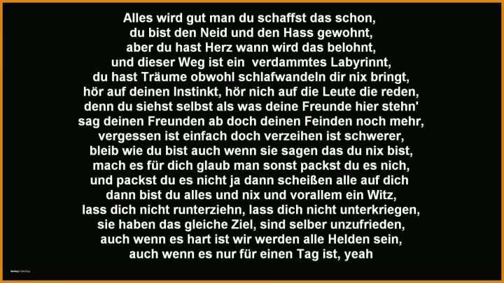 Hervorragen Rap Text Deutsch Vorlagen 1920x1080