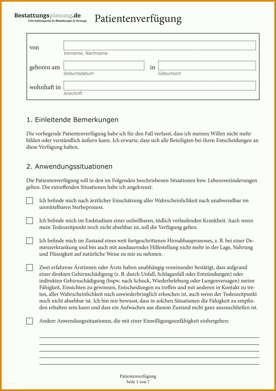 Exklusiv Vorlage Patientenverfügung Pdf 1654x2339