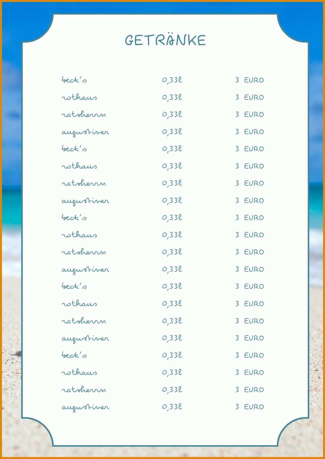 Empfohlen Getränkekarte Vorlage Zum Ausfüllen Kostenlos 1653x2336