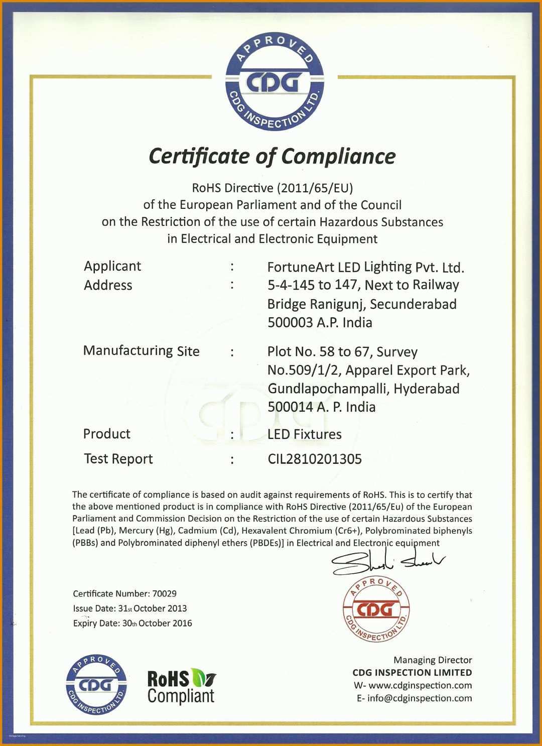 Wunderbar Certificate Of Compliance Vorlage 2428x3340