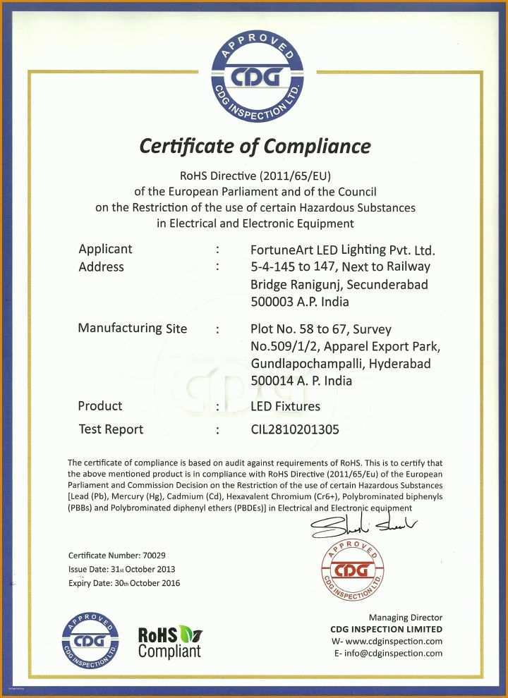 Atemberaubend Certificate Of Compliance Vorlage 2428x3340