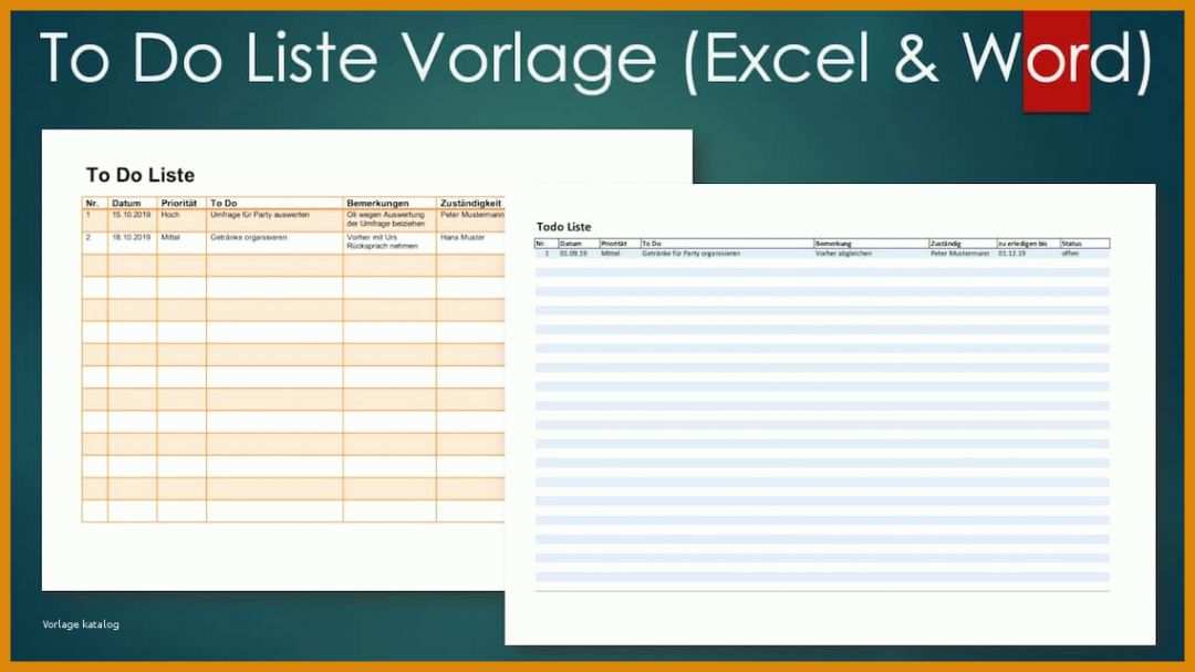 Allerbeste to Do Liste Excel Vorlage 1138x640