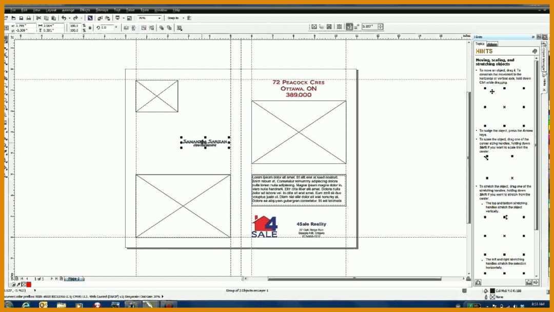 Limitierte Auflage Corel Draw Broschüre Vorlage 1280x720