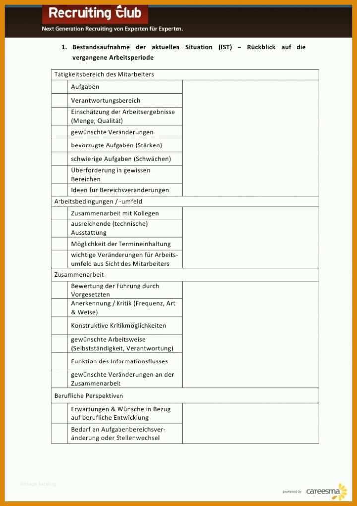 Dokumentation Mitarbeitergespräch Vorlage Das Mitarbeitergesprch Checkliste