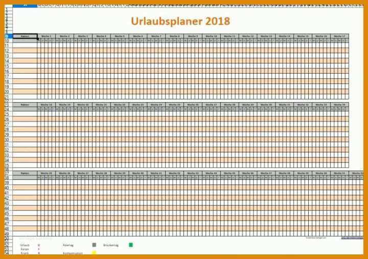 Perfekt Urlaubsplaner Excel 2019 Vorlage 800x563