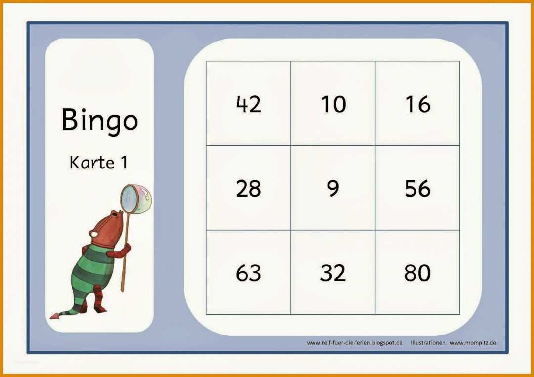 Hervorragen Mathe Bingo Grundschule Vorlage 1600x1131