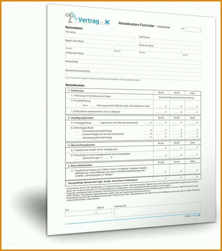 Bemerkenswert Reisekostenabrechnung 2018 Vorlage 1534x1735